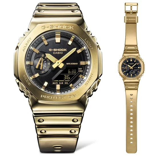 G-SHOCK Analog-Digital Men's Watch Casio GM-2100YMG-9AJF FINE METALLIC SERIES Gold Metal Bezel