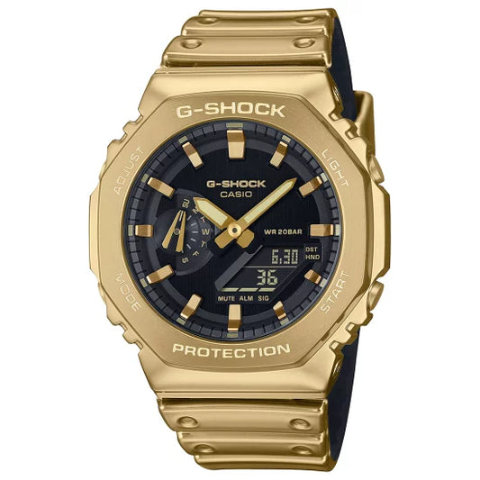 G-SHOCK Analog-Digital Men's Watch Casio GM-2100YMG-9AJF FINE METALLIC SERIES Gold Metal Bezel